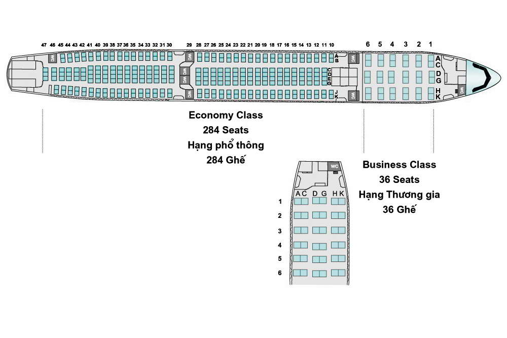 Airbus A330 Seating Chart Vietnam Airlines